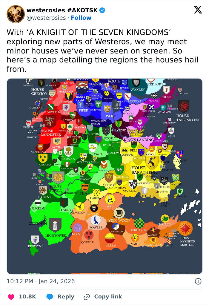 Viral Westeros Map Stuns A Knight Of The Seven Kingdoms Fans With Its Detailed Worldbuilding Viral Westeros Map Stuns A Knight Of The Seven Kingdoms Fans With Its Detailed Worldbuilding
