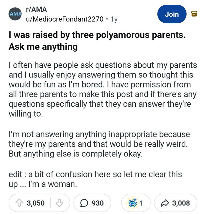 Woman Grew Up With Polyamorous Parents, Answers People’s 31 Questions About It