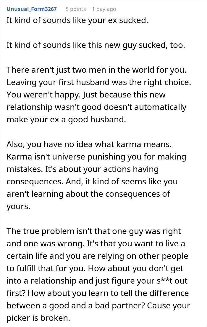 Woman Admits Defeat By Karma When Her Affair Partner Leaves Her After She Cheated On Her Husband