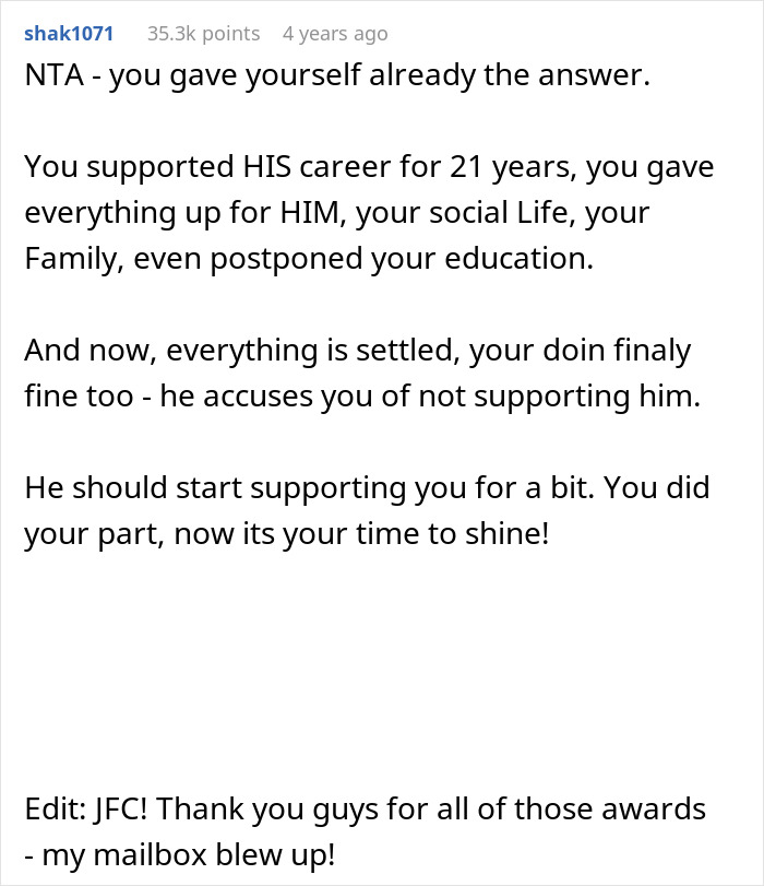 Woman Refuses To Move Again After Spending Decades Relocating For Husband’s Career Woman Refuses To Move Again After Spending Decades Relocating For Husband’s Career