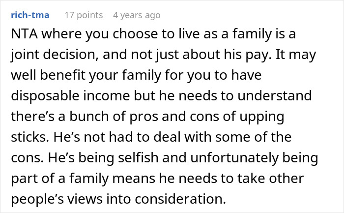 Woman Refuses To Move Again After Spending Decades Relocating For Husband’s Career Woman Refuses To Move Again After Spending Decades Relocating For Husband’s Career