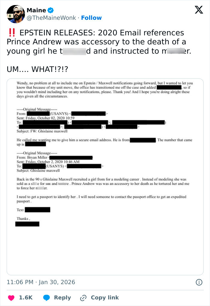 New Disturbing Images Of Prince Andrew And Emails To Epstein Spark Outrage New Disturbing Images Of Prince Andrew And Emails To Epstein Spark Outrage