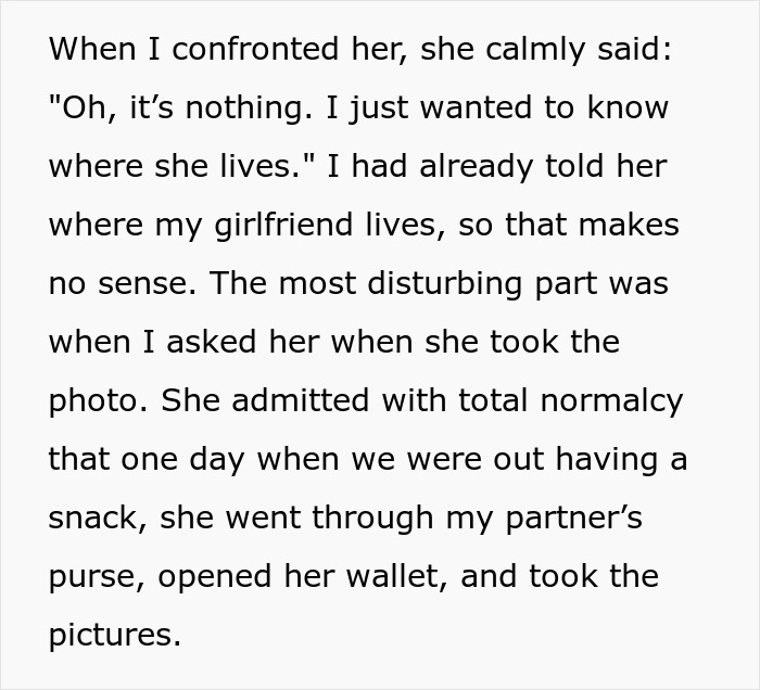 &ldquo;I&rsquo;m Disturbed&rdquo;: Guy&rsquo;s Mother Secretly Goes Through His GF&rsquo;s Wallet, Takes Photos Of Her ID