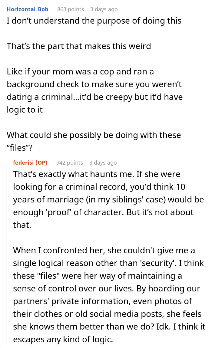 &ldquo;I&rsquo;m Disturbed&rdquo;: Guy&rsquo;s Mother Secretly Goes Through His GF&rsquo;s Wallet, Takes Photos Of Her ID