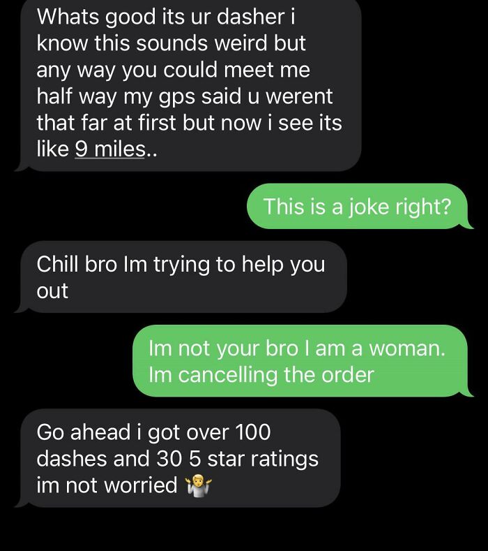 80 Of The Funniest And Most Unhinged Texts From Uber Drivers