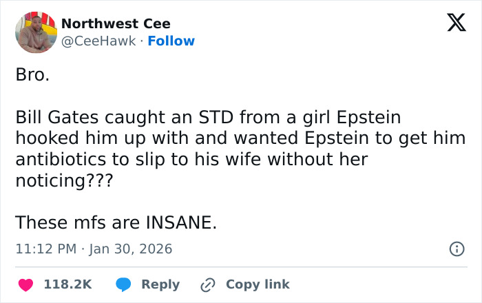 Epstein Files Allege Bill Gates Caught STD And Tried To Secretly Give Melinda Antibiotics