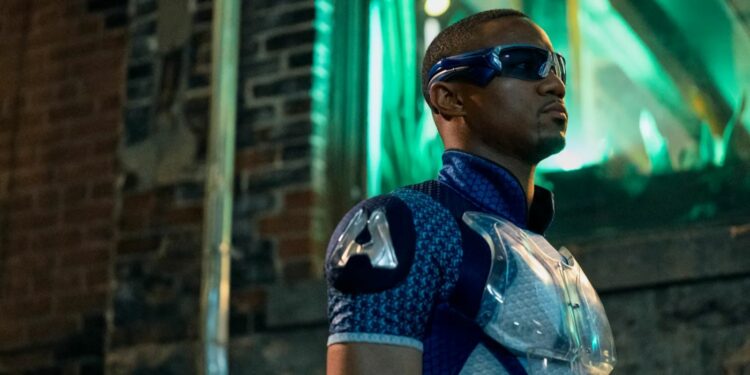 Jessie T.Usher posing in the boys