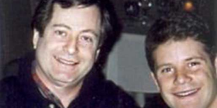 Sean Astin with his biological father Michael Tell