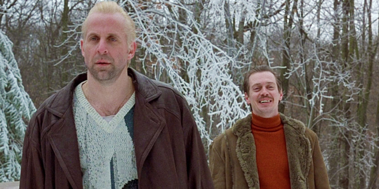 Peter Stormare and Steve Buscemi in Fargo (1996) Peter Stormare and Steve Buscemi in Fargo (1996)