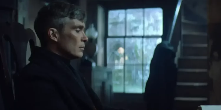 Cillian Murphy posing in Peaky Blinders