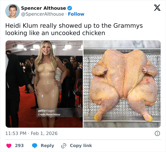 “Bianca Censori, 2026 Edition&rdquo;: Fans Stunned As Heidi Klum&rsquo;s Grammys Look Triggers Wild Reactions