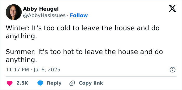 92 Chaotic Yet Comforting X Posts From &ldquo;Abby Has Issues&rdquo; That Understand Adult Life Too Well