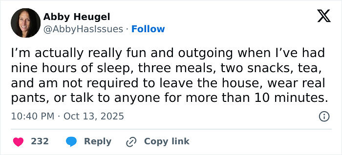 92 Chaotic Yet Comforting X Posts From &ldquo;Abby Has Issues&rdquo; That Understand Adult Life Too Well