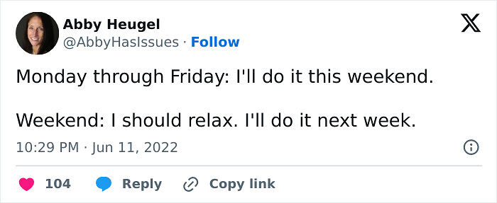 92 Chaotic Yet Comforting X Posts From &ldquo;Abby Has Issues&rdquo; That Understand Adult Life Too Well