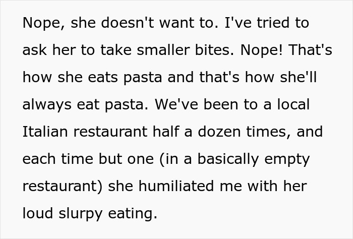 Woman Orders Spaghetti When She Promised Her BF That She Won’t, He Immediately Leaves The Restaurant Woman Orders Spaghetti When She Promised Her BF That She Won’t, He Immediately Leaves The Restaurant