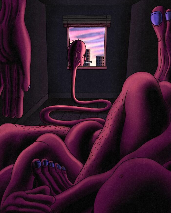 48 Darkly Humorous Comics That Illustrate Surreal Stories, By Alex Gamsu Jenkins (New Pics) 48 Darkly Humorous Comics That Illustrate Surreal Stories, By Alex Gamsu Jenkins (New Pics)