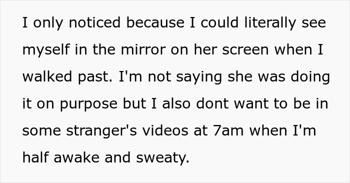 Woman Rolls Her Eyes And Calls Guy A Creep After He Asks Her To Stop Filming Him At The Gym