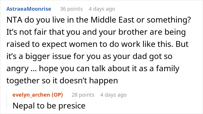 Entitled Dad And Son Expect Daughter To Cook For Them, Mad As She Refuses To Enable Their Laziness Entitled Dad And Son Expect Daughter To Cook For Them, Mad As She Refuses To Enable Their Laziness