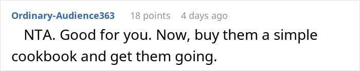 Entitled Dad And Son Expect Daughter To Cook For Them, Mad As She Refuses To Enable Their Laziness Entitled Dad And Son Expect Daughter To Cook For Them, Mad As She Refuses To Enable Their Laziness