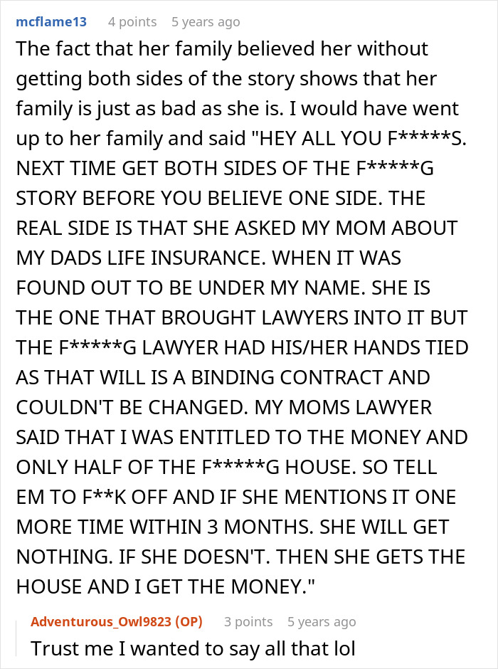Woman Goes Crazy Over Inheritance From Her Late Husband, Tries To Ruin His Daughter