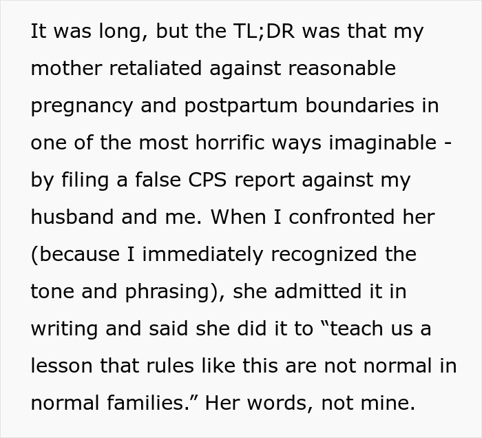 “My Mother Retaliated Against Postpartum Boundaries In One Of The Most Horrific Ways Imaginable”