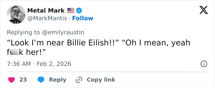 MAGA Influencer Emily Austin’s Reaction To Billie Eilish’s Anti-ICE Grammy Speech Brutally Mocked MAGA Influencer Emily Austin’s Reaction To Billie Eilish’s Anti-ICE Grammy Speech Brutally Mocked