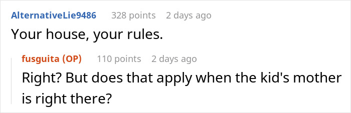 40YO Sick Of Mom Spoiling Her 3YO Cousin Rotten, Gets Snubbed For Refusing To Bow To Her Tantrum 40YO Sick Of Mom Spoiling Her 3YO Cousin Rotten, Gets Snubbed For Refusing To Bow To Her Tantrum