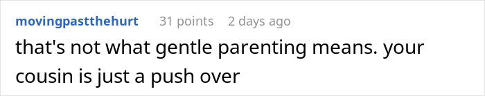 40YO Sick Of Mom Spoiling Her 3YO Cousin Rotten, Gets Snubbed For Refusing To Bow To Her Tantrum 40YO Sick Of Mom Spoiling Her 3YO Cousin Rotten, Gets Snubbed For Refusing To Bow To Her Tantrum
