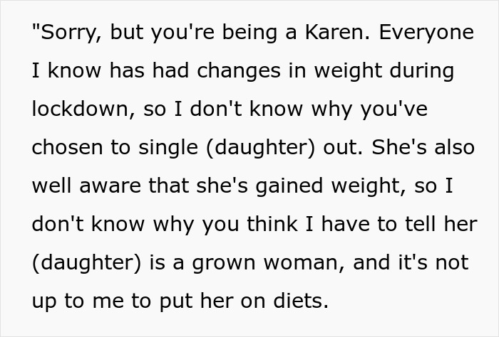Fat Phobic Mom Calls 18YO A Whale For Gaining 10 Pounds, Says Dad’s Mansplaining As He Defends Her Fat Phobic Mom Calls 18YO A Whale For Gaining 10 Pounds, Says Dad’s Mansplaining As He Defends Her