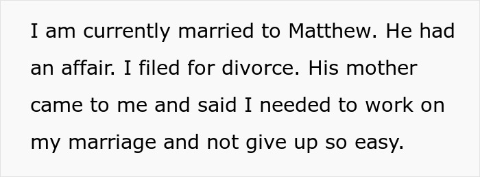 Cheating Husband’s Mom Defends Him, Woman Turns Tables With One Question, In-Laws End Up At War Cheating Husband’s Mom Defends Him, Woman Turns Tables With One Question, In-Laws End Up At War