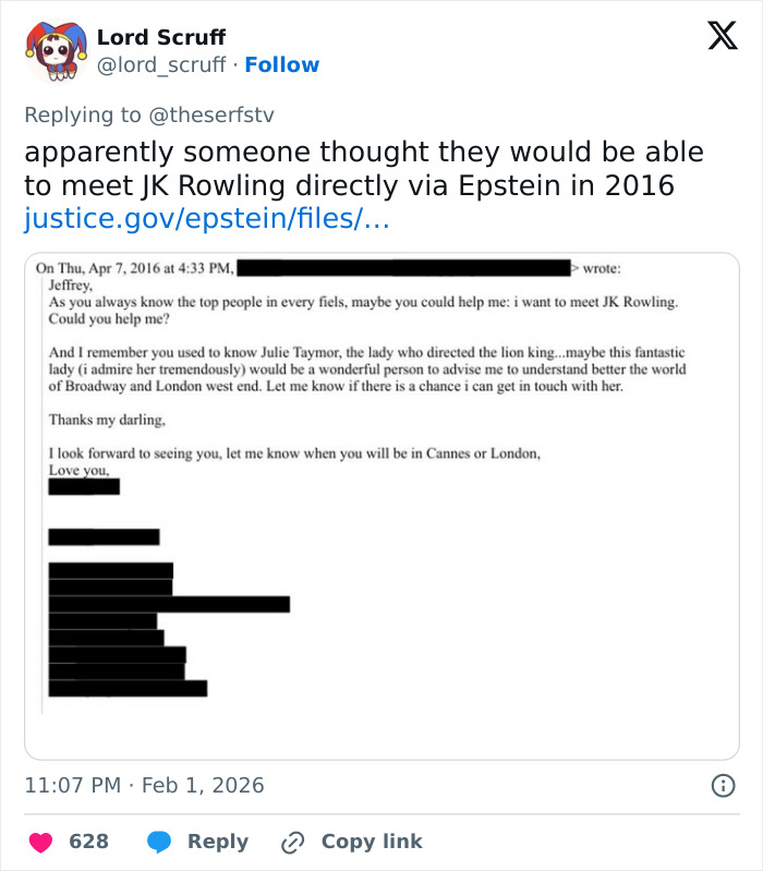 Newly Released Epstein Doc Has ‘Harry Potter’ Fans Furious With JK Rowling Newly Released Epstein Doc Has ‘Harry Potter’ Fans Furious With JK Rowling