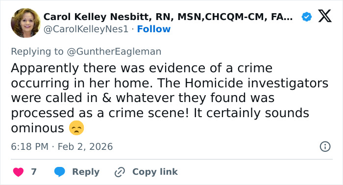 Disturbing Evidence Emerges From The House Of Savannah Guthrie&rsquo;s Missing Mom