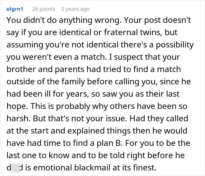 Family Has The Audacity To Ask Man For A Kidney After What They Did To Him, He Lets His Brother Die Family Has The Audacity To Ask Man For A Kidney After What They Did To Him, He Lets His Brother Die