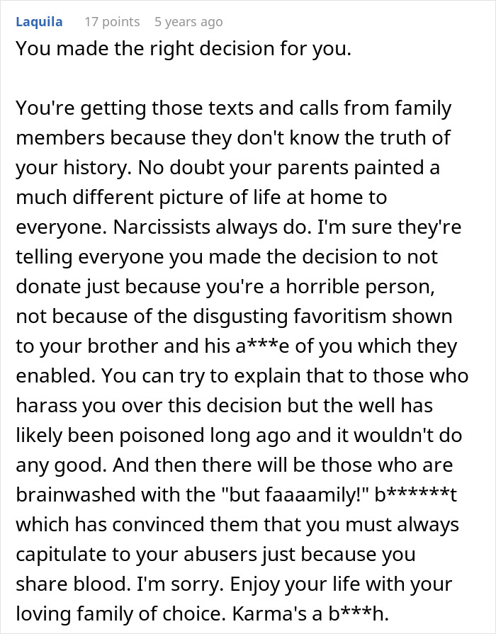 Family Has The Audacity To Ask Man For A Kidney After What They Did To Him, He Lets His Brother Die Family Has The Audacity To Ask Man For A Kidney After What They Did To Him, He Lets His Brother Die