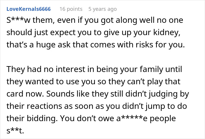 Family Has The Audacity To Ask Man For A Kidney After What They Did To Him, He Lets His Brother Die Family Has The Audacity To Ask Man For A Kidney After What They Did To Him, He Lets His Brother Die