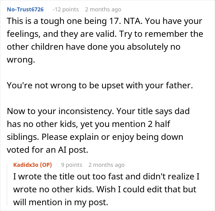 Abandoned Teen Accepts Dad’s Absence, Years Later Gets Heat For Not Bonding With Stepsiblings Abandoned Teen Accepts Dad’s Absence, Years Later Gets Heat For Not Bonding With Stepsiblings