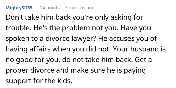 Woman Shares Her Struggles With Husband Who Keeps Leaving And Coming Back, Gets A Reality Check Woman Shares Her Struggles With Husband Who Keeps Leaving And Coming Back, Gets A Reality Check