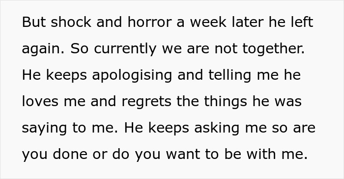 Woman Shares Her Struggles With Husband Who Keeps Leaving And Coming Back, Gets A Reality Check Woman Shares Her Struggles With Husband Who Keeps Leaving And Coming Back, Gets A Reality Check