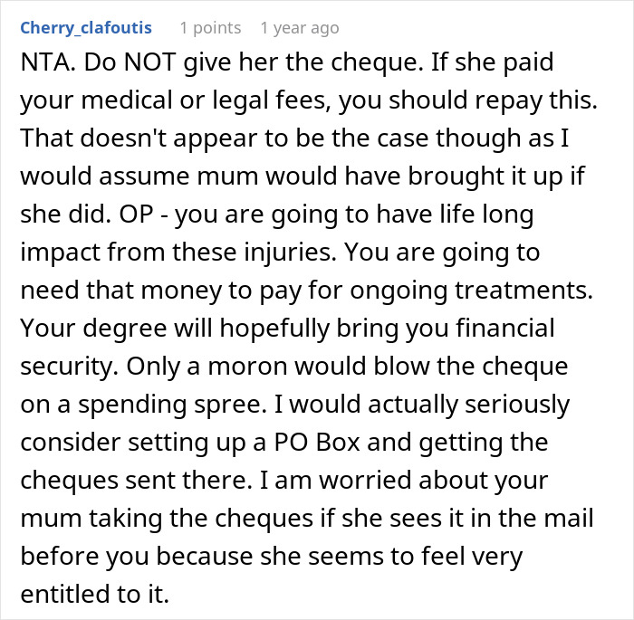 Woman Considers Going No-Contact With Mom After She Comes For Her $150k Lawsuit Payout: &ldquo;I Gave Her Life&rdquo;