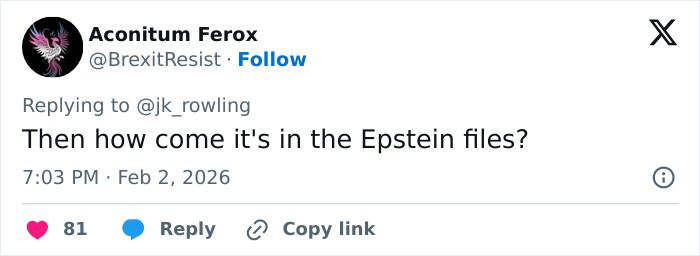J.K. Rowling Breaks Her Silence On Jeffrey Epstein Accusations