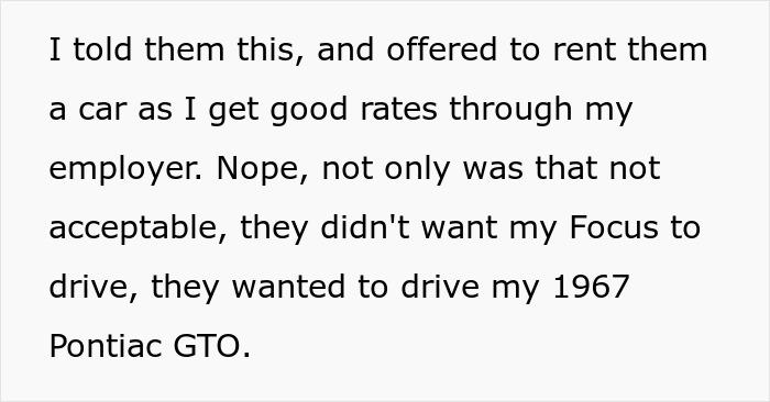 GF’s Parents Come For A Visit, Problems Begin When They Insist On Having Suite Bedroom And BF’s Car GF’s Parents Come For A Visit, Problems Begin When They Insist On Having Suite Bedroom And BF’s Car