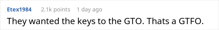 GF’s Parents Come For A Visit, Problems Begin When They Insist On Having Suite Bedroom And BF’s Car GF’s Parents Come For A Visit, Problems Begin When They Insist On Having Suite Bedroom And BF’s Car
