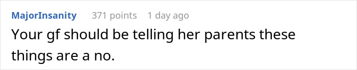 GF’s Parents Come For A Visit, Problems Begin When They Insist On Having Suite Bedroom And BF’s Car GF’s Parents Come For A Visit, Problems Begin When They Insist On Having Suite Bedroom And BF’s Car