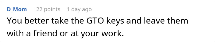 GF’s Parents Come For A Visit, Problems Begin When They Insist On Having Suite Bedroom And BF’s Car GF’s Parents Come For A Visit, Problems Begin When They Insist On Having Suite Bedroom And BF’s Car
