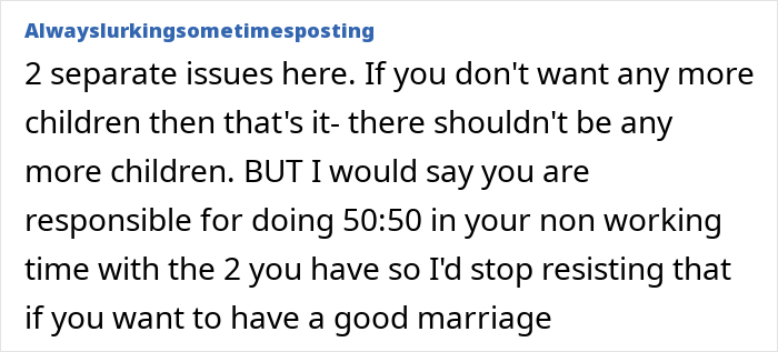 SAHM Dreams Of A Packed House And More Babies, Husband Pumps The Brakes On 50/50 Childcare SAHM Dreams Of A Packed House And More Babies, Husband Pumps The Brakes On 50/50 Childcare