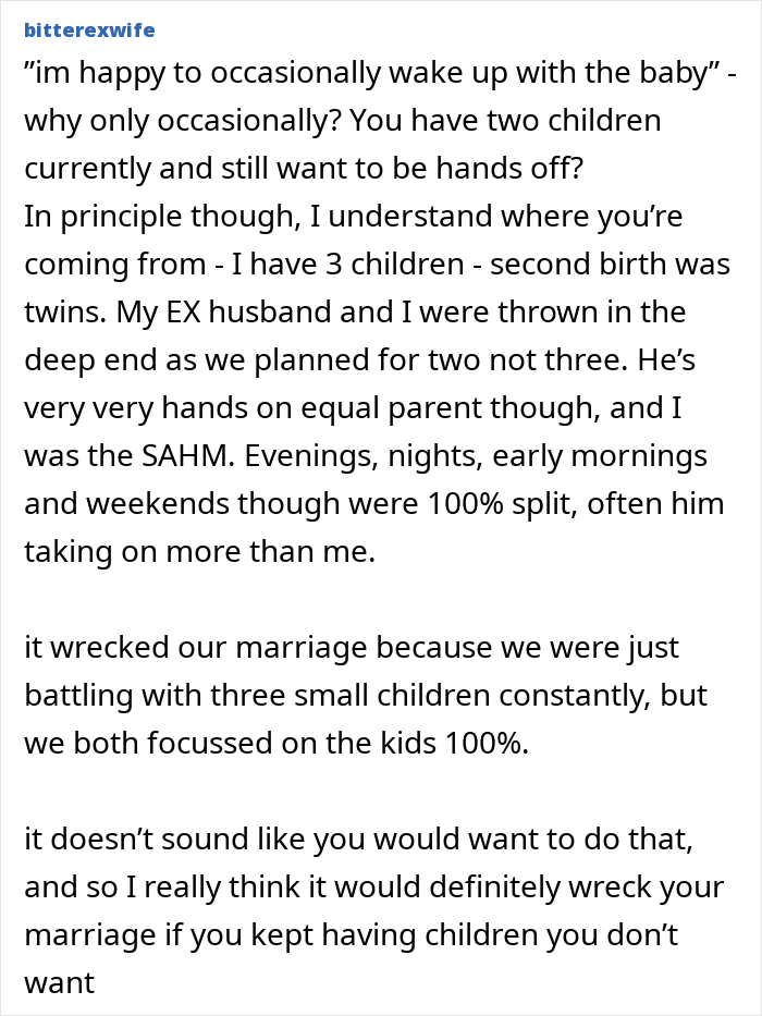 SAHM Dreams Of A Packed House And More Babies, Husband Pumps The Brakes On 50/50 Childcare SAHM Dreams Of A Packed House And More Babies, Husband Pumps The Brakes On 50/50 Childcare