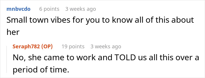 “Righteous” Woman Judges Coworker’s Life Choices, Somehow Forgets Hers Don’t Match The Same Morals “Righteous” Woman Judges Coworker’s Life Choices, Somehow Forgets Hers Don’t Match The Same Morals