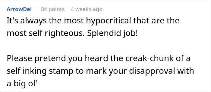 “Righteous” Woman Judges Coworker’s Life Choices, Somehow Forgets Hers Don’t Match The Same Morals “Righteous” Woman Judges Coworker’s Life Choices, Somehow Forgets Hers Don’t Match The Same Morals