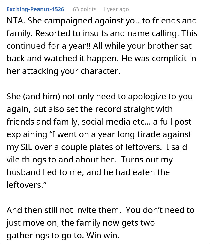 Guy Eats Leftovers, Fears Telling Wife And Blames Sister, SIL Starts Insulting Her Weight And Job Guy Eats Leftovers, Fears Telling Wife And Blames Sister, SIL Starts Insulting Her Weight And Job