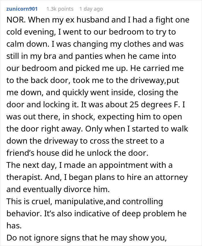 Bossy Man Locks Pregnant Wife Out Of The House In Freezing Weather, Smiles As She Shivers And Waits